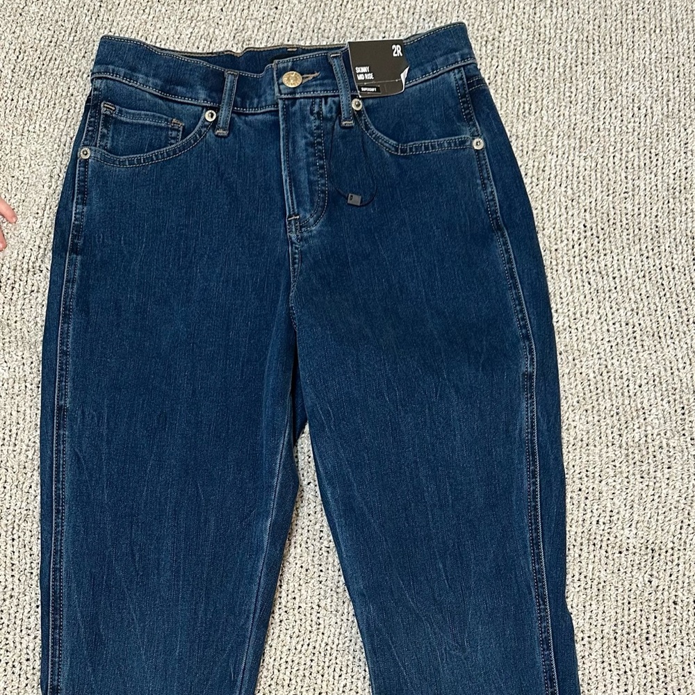 Express Blue Skinny Jeans mid rise